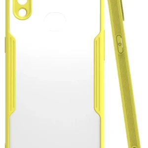 Newface Samsung Galaxy A10s Kılıf Platin Silikon - Sarı