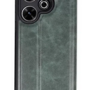 Newface Xiaomi Redmi 13 4g Kılıf Flip Cover - Koyu Yeşil