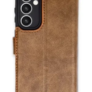 Newface Samsung Galaxy S23 Fe Kılıf Trend S Plus Kapaklı Kılıf - Taba