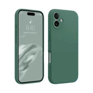 Newface İphone 16 Plus Kılıf First Silikon - Koyu Yeşil