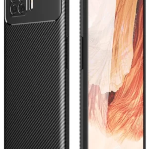Newface Oppo A73 Kılıf Auto Focus Karbon Kapak - Siyah