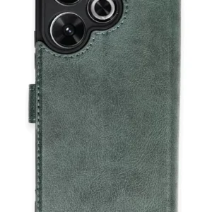 Newface Xiaomi Redmi 13 4g Kılıf Trend S Plus Kapaklı Kılıf - Yeşil