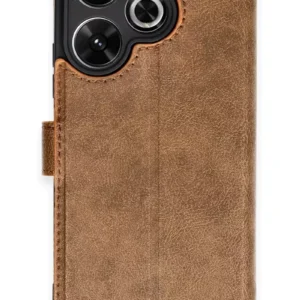 Newface Xiaomi Redmi 13 4g Kılıf Trend S Plus Kapaklı Kılıf - Taba