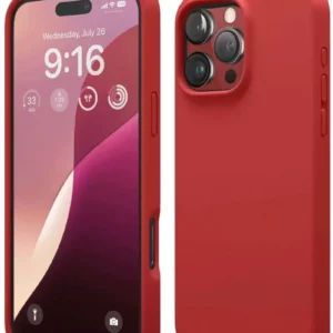 Newface İphone 16 Pro Kılıf First Silikon - Kırmızı