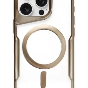 Newface İphone 16 Pro Kılıf Boyi Magsafe Silikon Kapak - Kahverengi