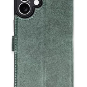 Newface İphone 16 Plus Kılıf Trend S Plus Kapaklı Kılıf - Yeşil