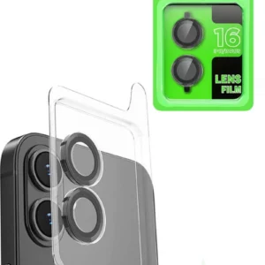 Newface İphone 16 Plus Raze Metal Kamera Lens - Siyah