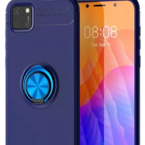 Newface Huawei Y5p Kılıf Range Yüzüklü Silikon - Mavi
