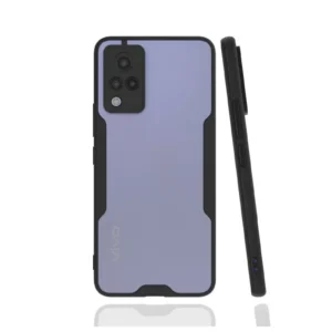 Newface Vivo V21 Kılıf Platin Silikon - Siyah