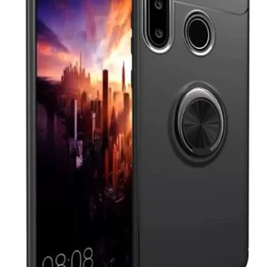 Newface Huawei Y6p Kılıf Range Yüzüklü Silikon - Siyah