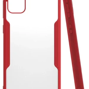 Newface Samsung Galaxy M31 Kılıf Platin Silikon - Kırmızı