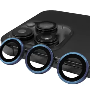 Newface İphone 15 Pro Raze Metal Kamera Lens - Lacivert