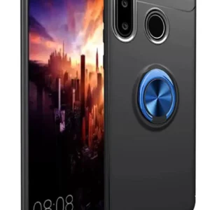 Newface Huawei Y6p Kılıf Range Yüzüklü Silikon - Siyah-mavi