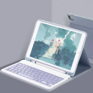 Newface İpad Air 11 (2024) Kılıf Kc01 Smart Klavyeli Tablet Kılıfı - Lacivert