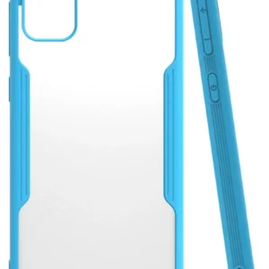 Newface Samsung Galaxy M31 Kılıf Platin Silikon - Mavi