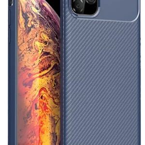 Newface İphone 11 Pro Kılıf Auto Focus Karbon Kapak - Lacivert