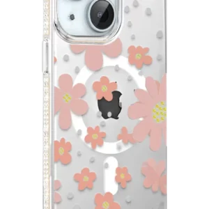 Joko Apple İphone 15 Floral Magsafe Kapak - Pembe