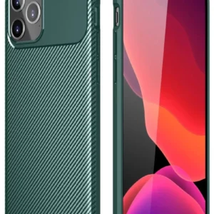 Newface İphone 11 Pro Kılıf Auto Focus Karbon Kapak - Yeşil