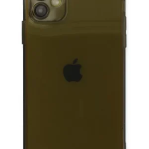 Newface İphone 12 Kılıf Fly Lens Silikon - Siyah