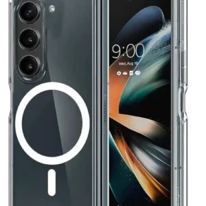 Newface Samsung Galaxy Z Fold 6 Kılıf Magneticsafe Şeffaf Silikon - Şeffaf