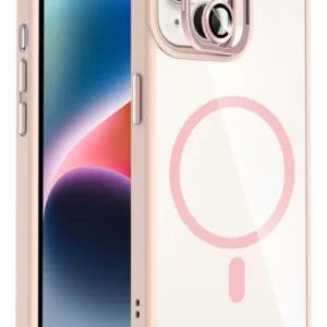 Joko Apple İphone 13 Remim Lensli Magsafe Standlı Kapak - Pembe