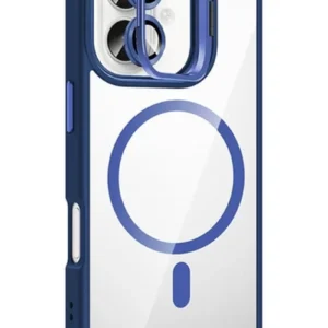 Joko Apple İphone 16 Remim Lensli Magsafe Standlı Kapak - Lacivert