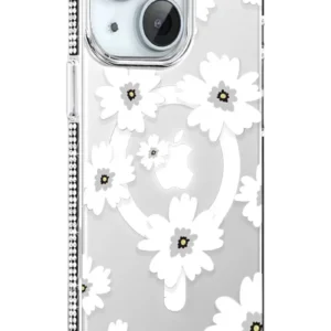 Joko Apple İphone 14 Floral Magsafe Kapak - Beyaz