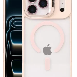 Joko Apple İphone 17 Pro Remim Lensli Magsafe Standlı Kapak - Pembe