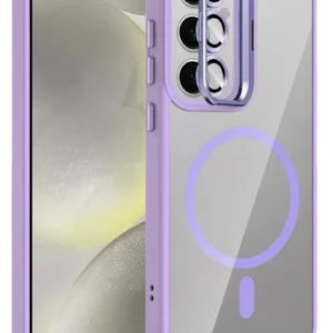 Joko Samsung Galaxy S25 Remim Lensli Magsafe Standlı Kapak - Lila