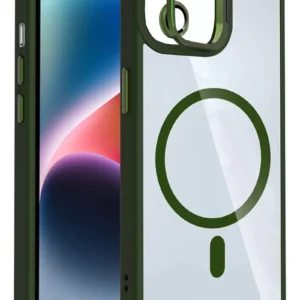 Joko Apple İphone 11 Remim Lensli Magsafe Standlı Kapak - Koyu Yeşil