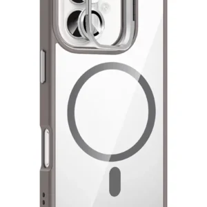 Joko Apple İphone 16 Remim Lensli Magsafe Standlı Kapak - Titan Gri