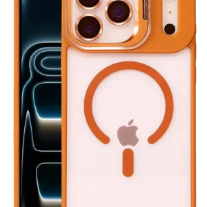 Joko Apple İphone 17 Pro Remim Lensli Magsafe Standlı Kapak - Turuncu