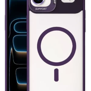 Joko Apple İphone 17 Air Remim Lensli Magsafe Standlı Kapak - Derin Mor