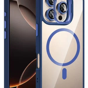 Joko Apple İphone 16 Pro Remim Lensli Magsafe Standlı Kapak - Lacivert