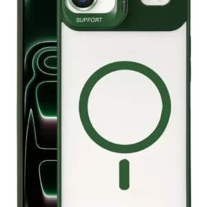 Joko Apple İphone 17 Air Remim Lensli Magsafe Standlı Kapak - Koyu Yeşil