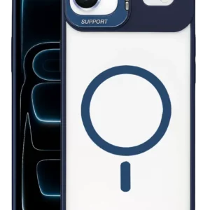 Joko Apple İphone 17 Air Remim Lensli Magsafe Standlı Kapak - Lacivert