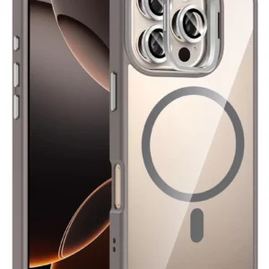 Joko Apple İphone 16 Pro Remim Lensli Magsafe Standlı Kapak - Titan Gri