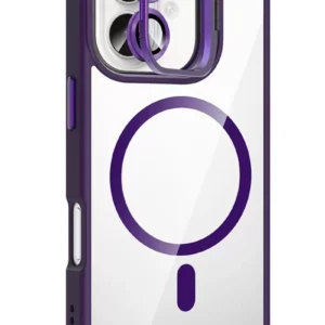 Joko Apple İphone 17 Remim Lensli Magsafe Standlı Kapak - Derin Mor