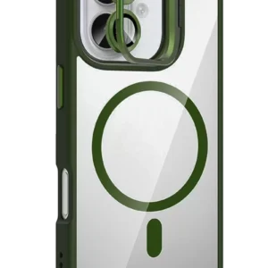 Joko Apple İphone 17 Remim Lensli Magsafe Standlı Kapak - Koyu Yeşil