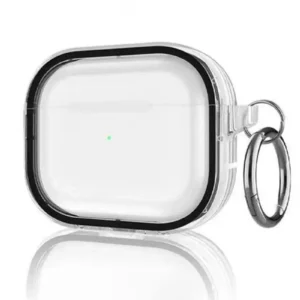 Movenchy Airpods Pro 2 (2.nesil) Shiny Şeffaf Kılıf - Siyah