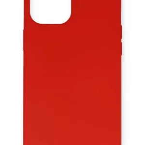 Newface İphone 12 Pro Max Kılıf Nano İçi Kadife Silikon- Kırmızı