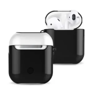 Newface Airpods 2 (2.nesil) 3in1 Kılıf - Siyah-beyaz