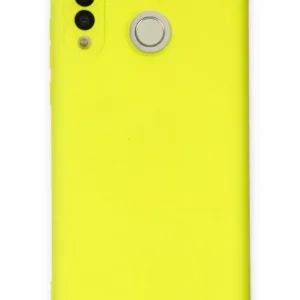 Newface Huawei P30 Lite Kılıf Nano İçi Kadife Silikon - Sarı