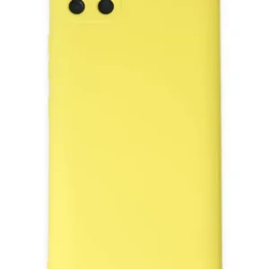 Newface Realme C11 Kılıf Nano İçi Kadife Silikon - Sarı