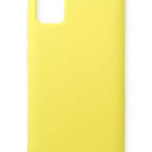 Newface Samsung Galaxy A71 Kılıf Nano İçi Kadife Silikon - Sarı