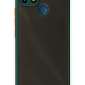 Newface Realme C25 Kılıf Montreal Silikon Kapak - Yeşil