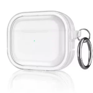 Movenchy Airpods Pro 2 (2.nesil) Shiny Şeffaf Kılıf - Beyaz