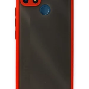 Newface Realme C25 Kılıf Montreal Silikon Kapak - Kırmızı