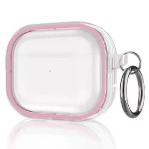 Movenchy Airpods Pro 2 (2.nesil) Shiny Şeffaf Kılıf - Pembe