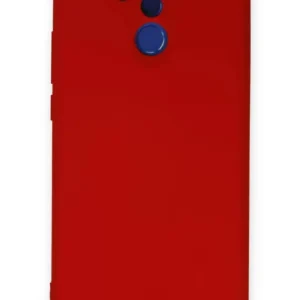 Newface Huawei Mate 20 Lite Kılıf Nano İçi Kadife Silikon - Kırmızı